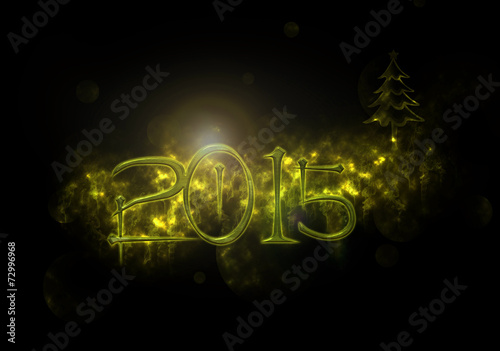 2015 Christmas and New Year mystery Greeting Card