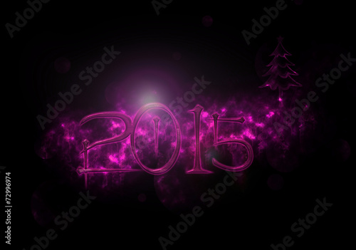 2015 Christmas and New Year mystery Greeting Card