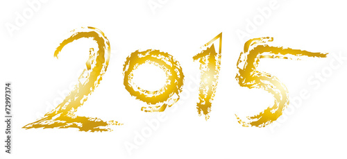 Neujahr 2015 - Goldene Jahreszahl