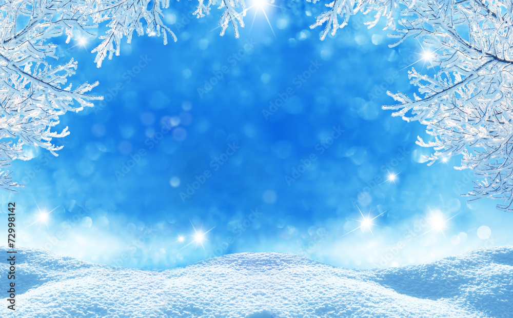 winter christmas background Stock Photo | Adobe Stock