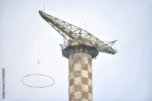 Abandoned parachute jump tower