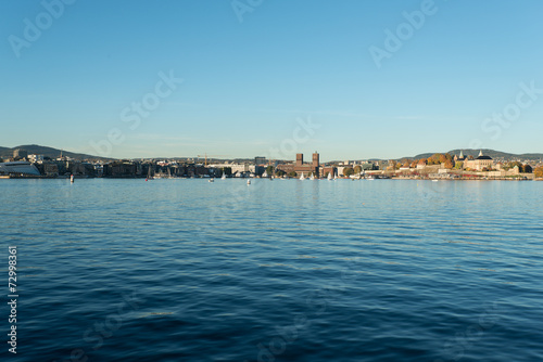 Oslo harbour with copy space © nanisimova