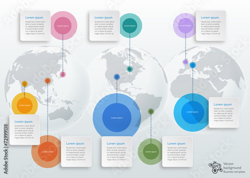 Infographics Vector Background #Worldwide