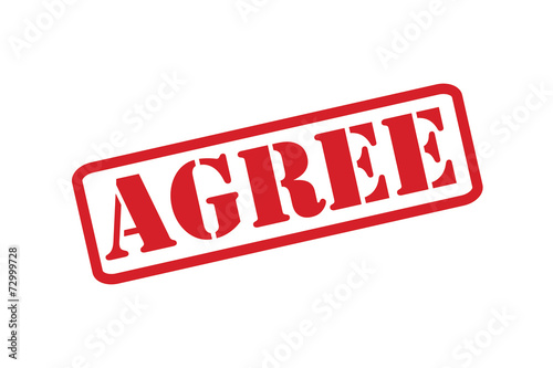 AGREE red rubber stamp text vector over a white background.