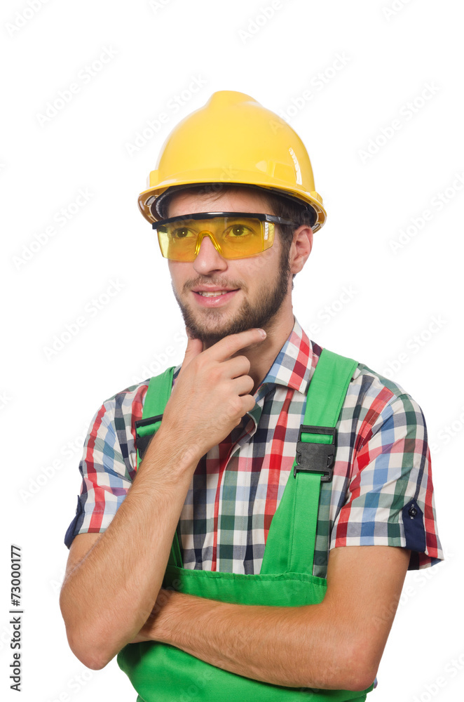 Industrial worker isolated on the white background Industrial worker isolated on the white background