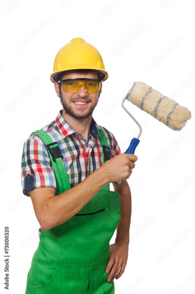 Industrial worker isolated on the white background Industrial worker isolated on the white background