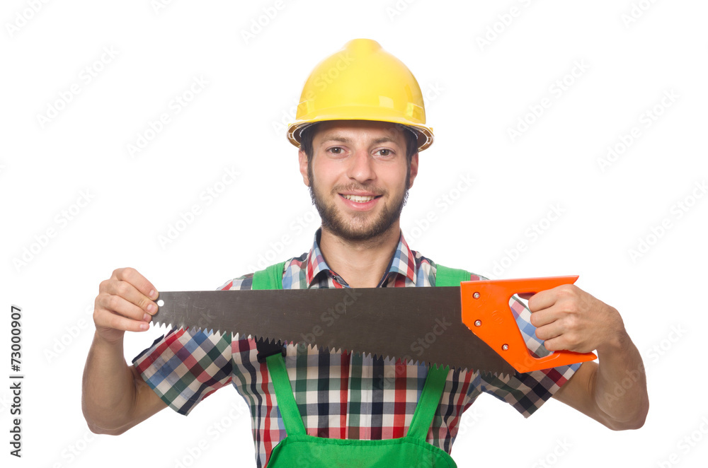 Industrial worker isolated on the white background Industrial worker isolated on the white background