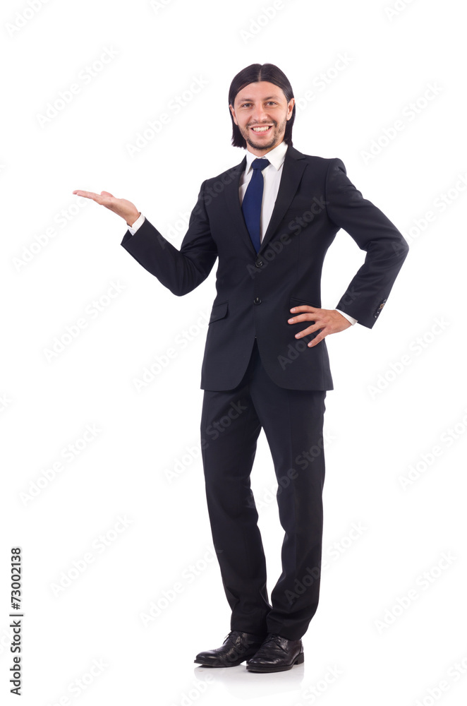 Young businessman isolated on the white background Young businessman isolated on the white background