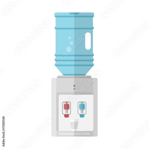 Flat vector icon for water cooler