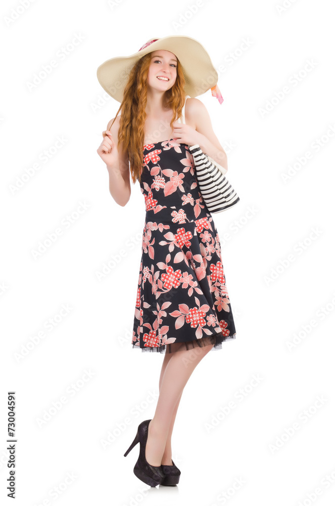 Woman with bag in fashion concept Woman with bag in fashion concept