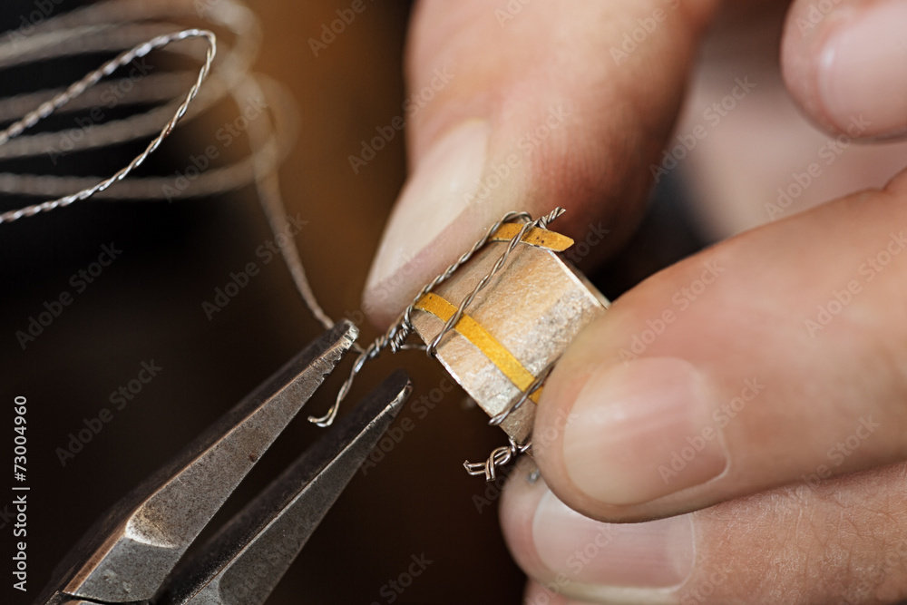 Fototapeta premium In the goldsmith’s workshop