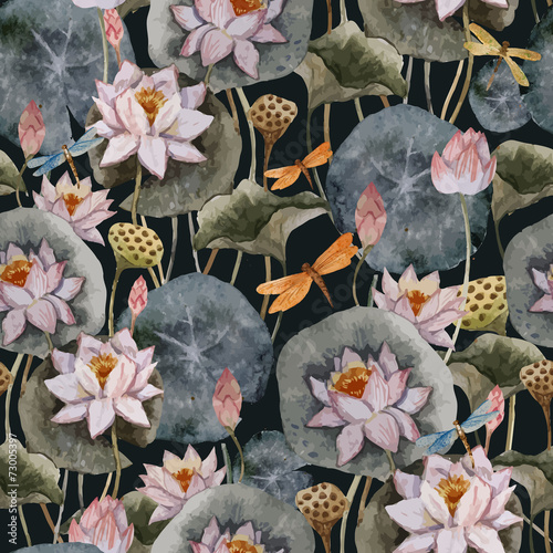 lotus pattern decor