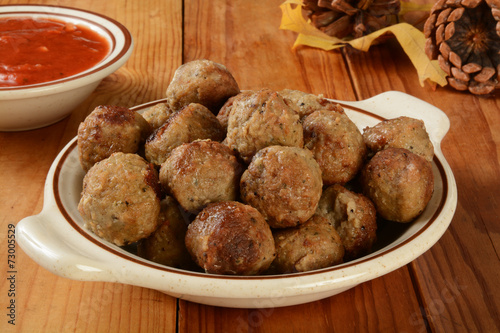 Italian meatballs photo