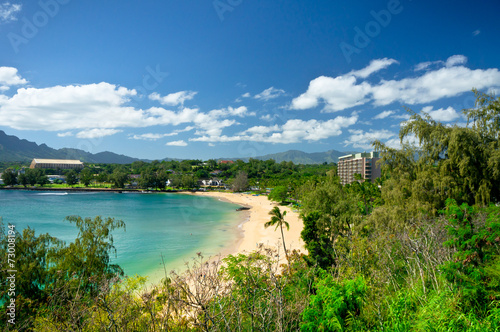 Beautiful view of Nawiliwili, Kauai Island, Hawaii, USA © MF