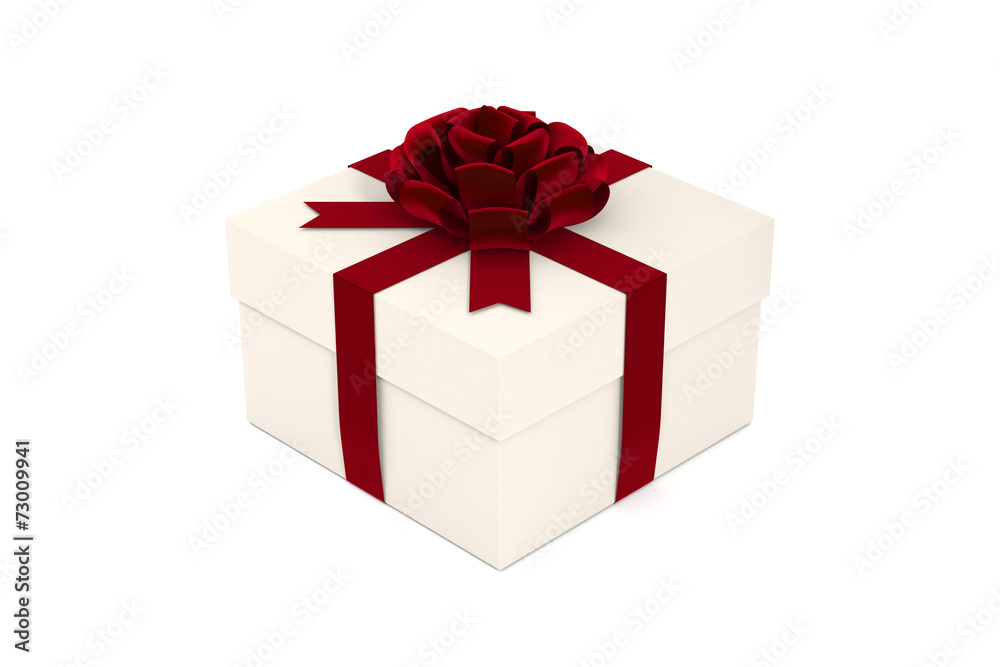 Present, Gift Box with Red Ribbon Present, Gift Box with Red Ribbon