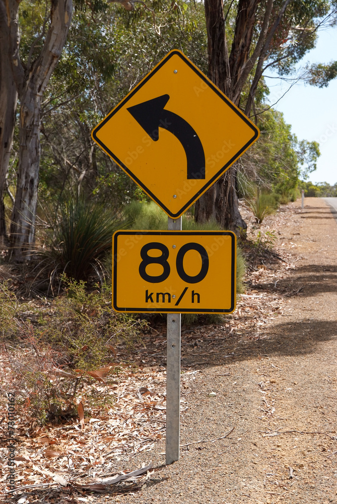 panneau indicateur - Australie panneau indicateur - Australie