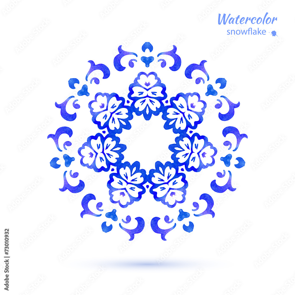 snowflake, flower, folk style. snowflake, flower, folk style.