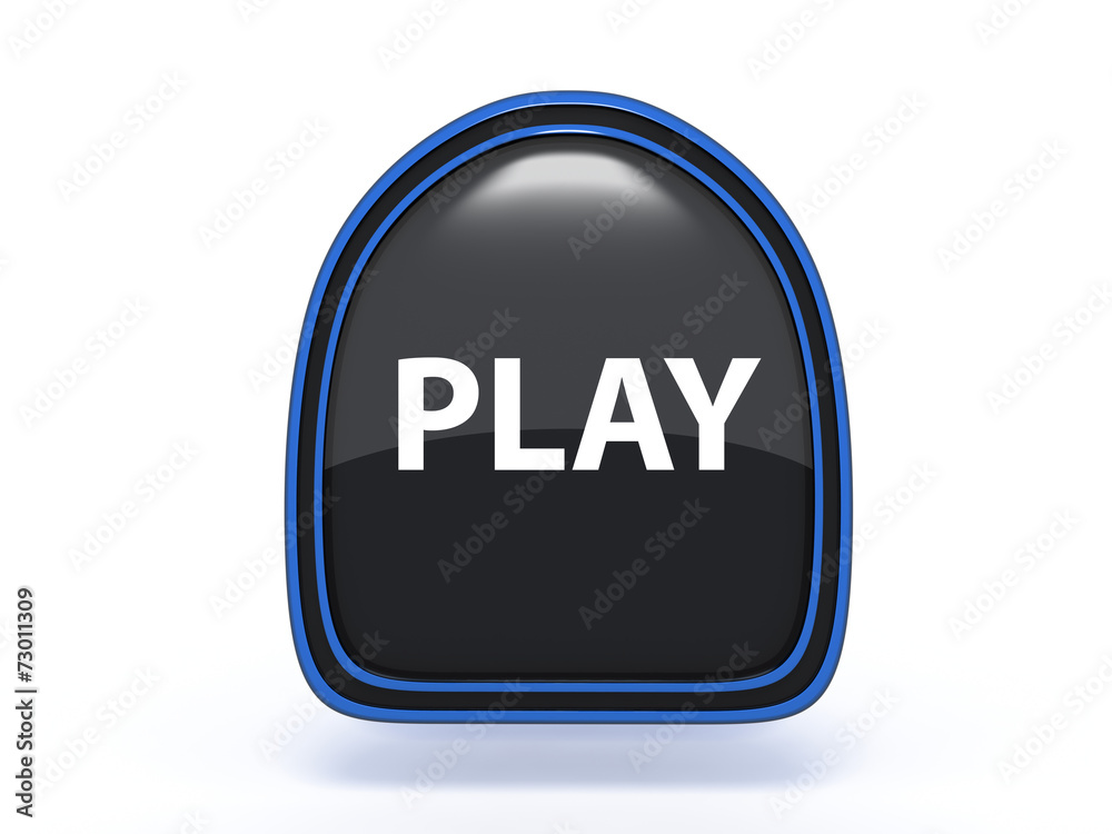 play pick icon on white background play pick icon on white background