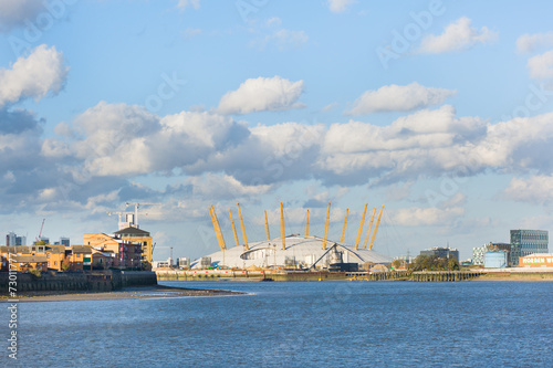 Photography Millenium Dome seen from Greenwich, London, UK
