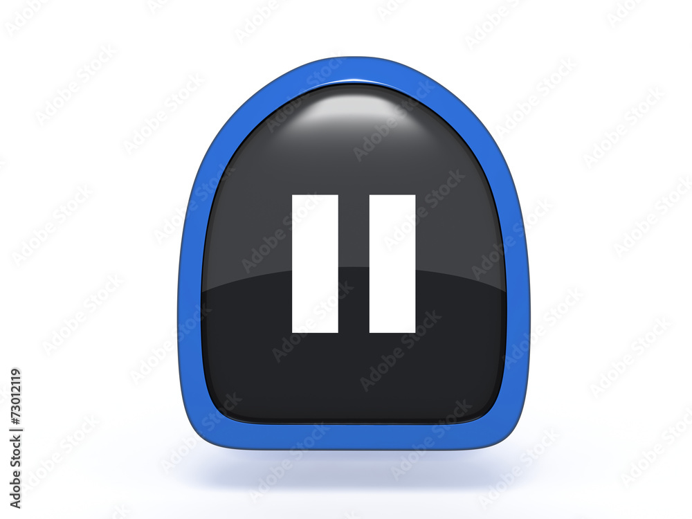 pause pick icon on white background pause pick icon on white background