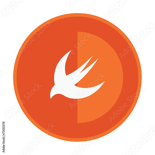 html5 styled round badge shows swallow