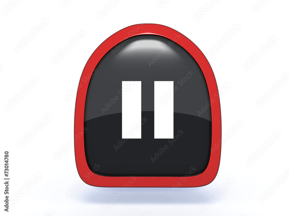 pause pick icon on white background pause pick icon on white background