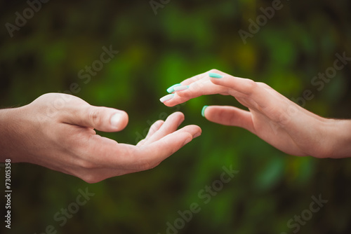 Close-up of couple hands © Friends Stock