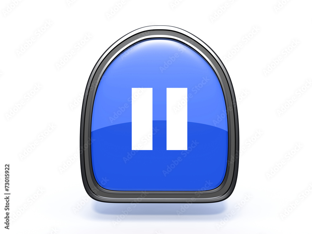 pause pick icon on white background pause pick icon on white background