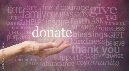 Please Donate Word Wall