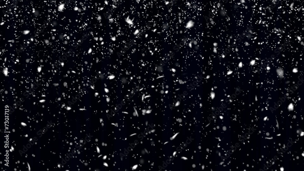 Snowfall Background - Alpha (Seamless Loopable)