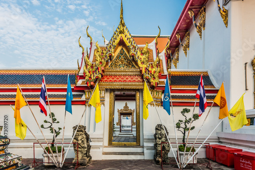 Photography temple interior Wat Pho temple bangkok Thailand
