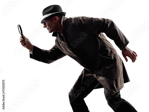 detective man criminal investigations silhouette