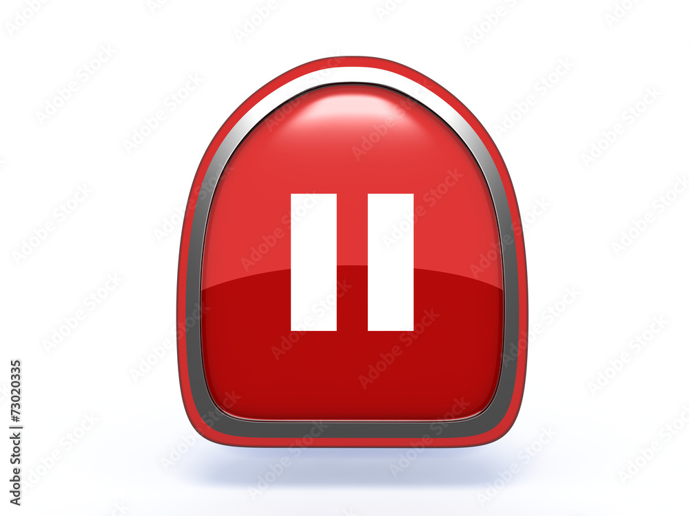 pause pick icon on white background pause pick icon on white background