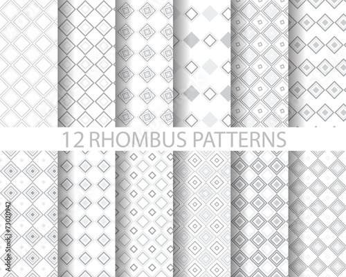 12 gray geometric rhombus pattern 2