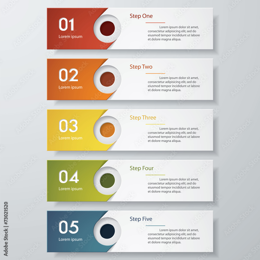 Design clean number banners template. Vector. Design clean number banners template. Vector.