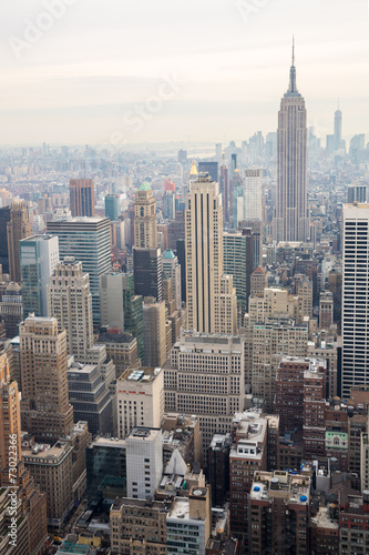 Plakat z panoramą Nowego Jorku