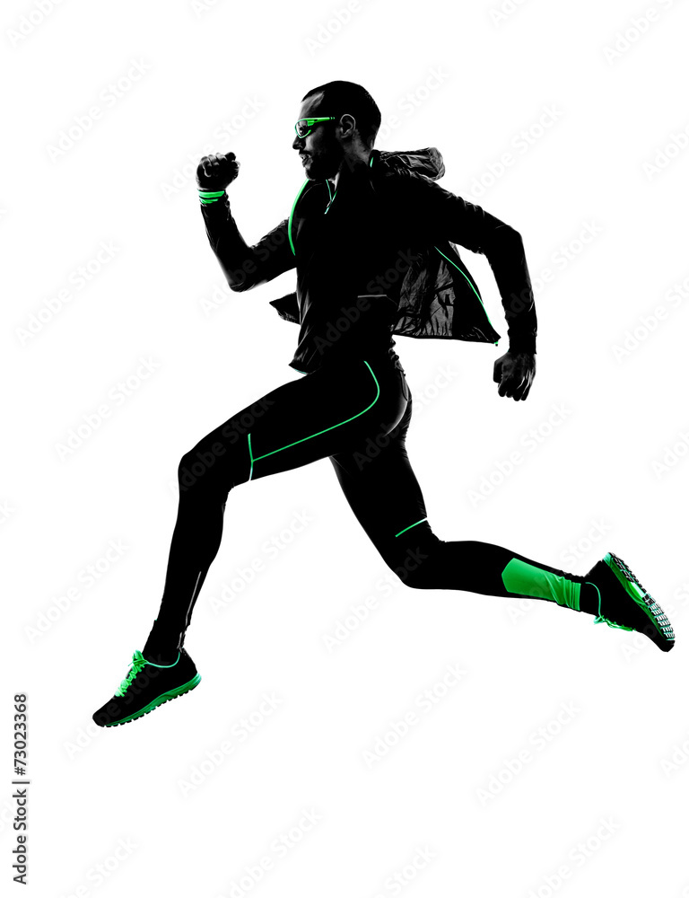 man runner running jogging jogger silhouette man runner running jogging jogger silhouette