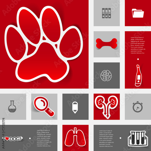 veterinary sticker infographic