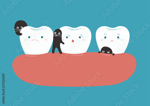 Bacteria breaking teeth