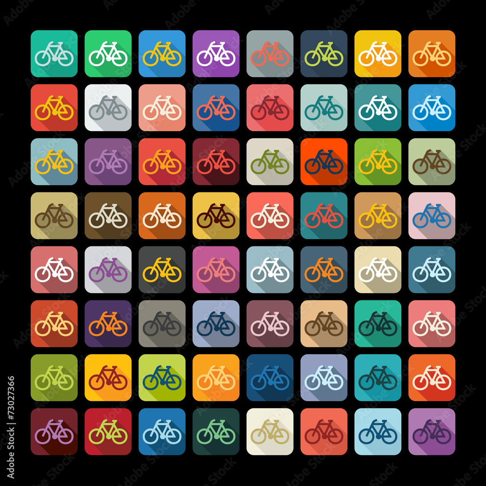 Flat design: bicycle Flat design: bicycle