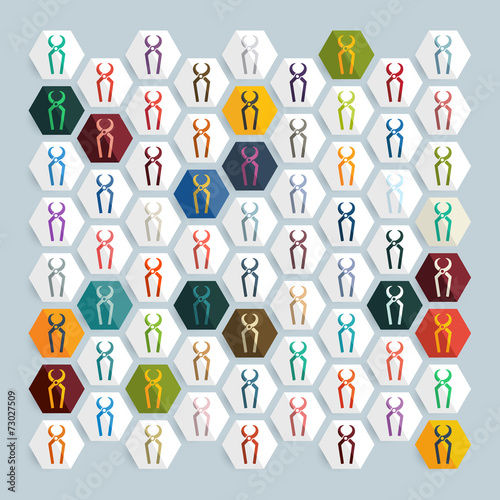 Flat design: nippers