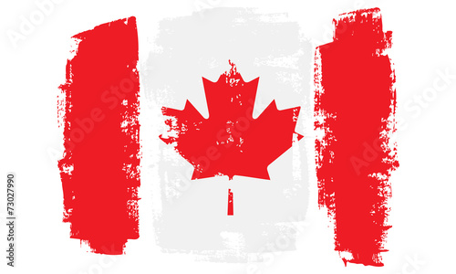 Brushstroke flag Canada