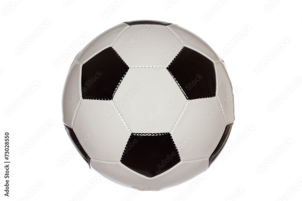 Fototapeta premium schwarz weißer Fußball