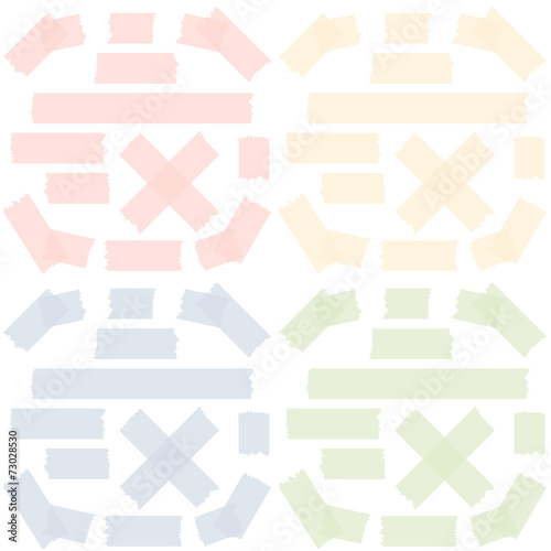 colored adhesive tape collection