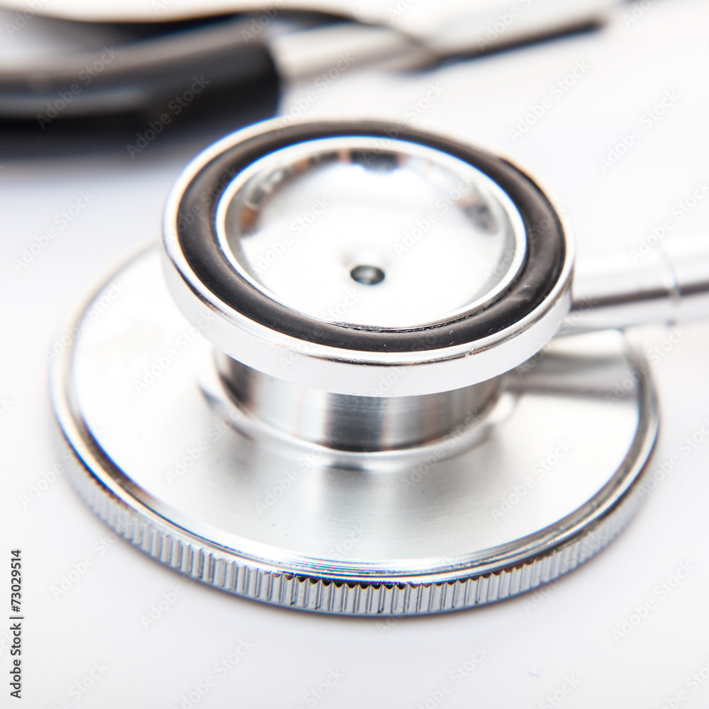 Detail shot of a stethoscope Detail shot of a stethoscope
