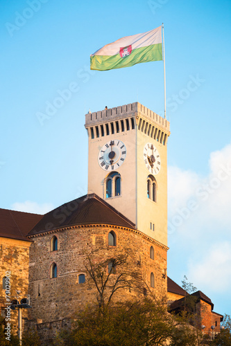 Ljubljana castle, Slovenia, Europe. photo