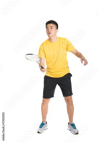 asian male chinese badminton player © wong yu liang