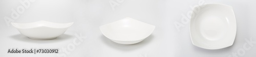 Dishes, isolated on a white