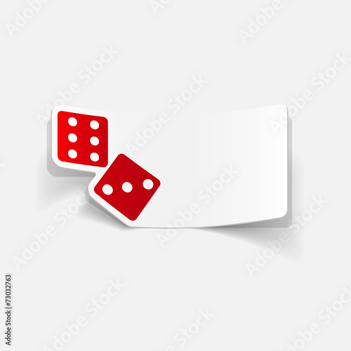 realistic design element: dice