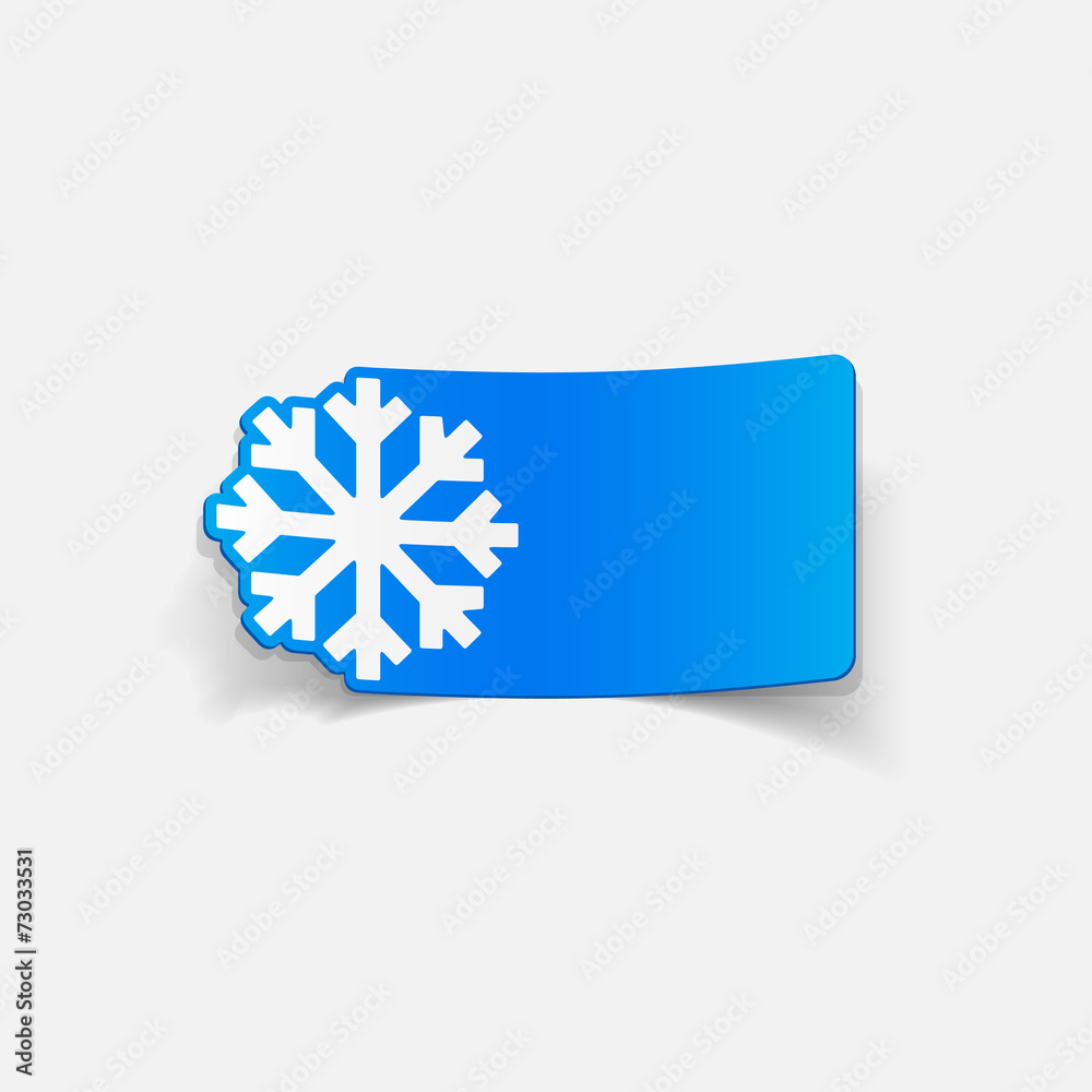 realistic design element: snowflake realistic design element: snowflake